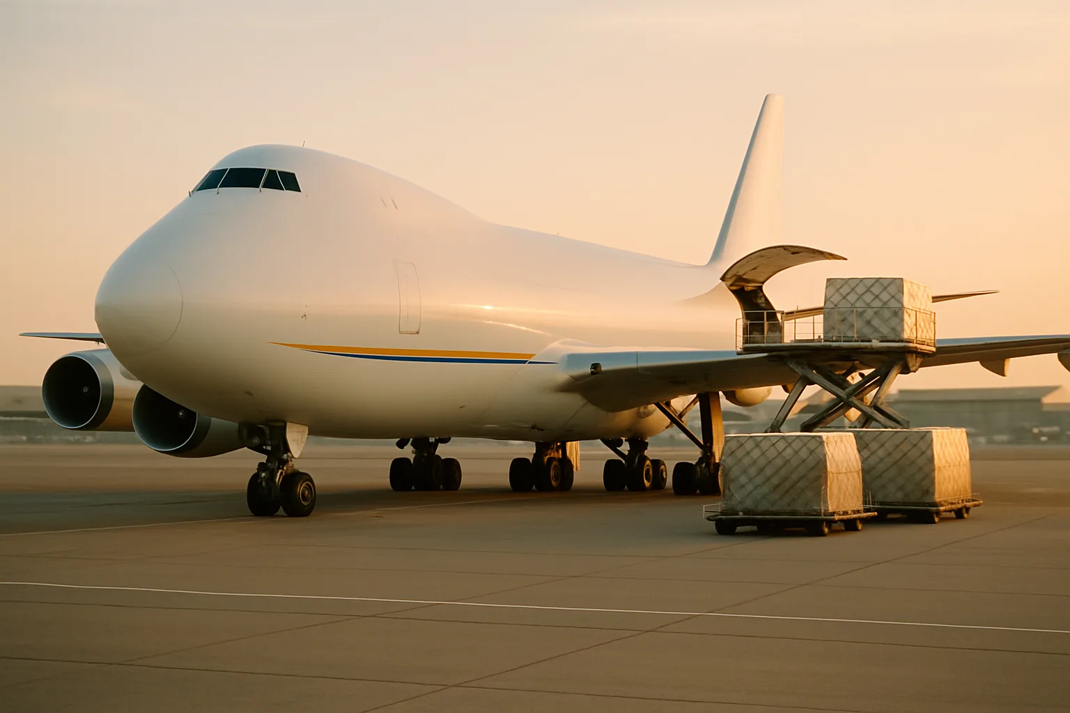 מטוס מטען של Lufthansa Cargo Airlines - שילוח אווירי בינלאומי