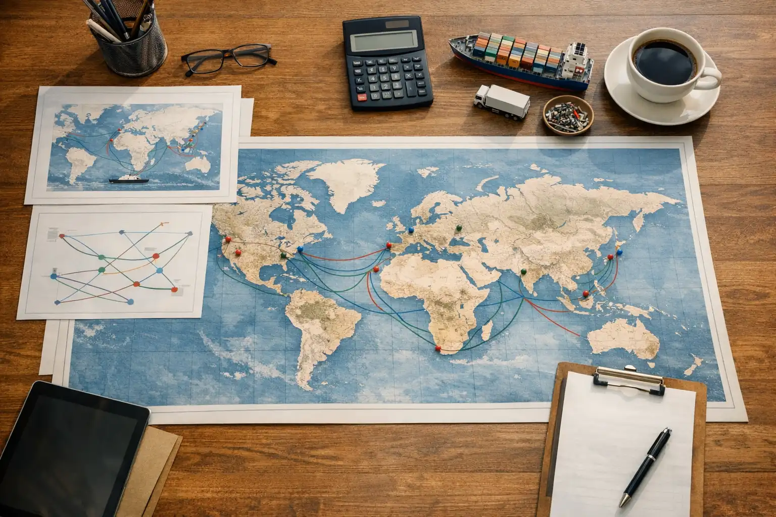 תכנון מסלולי שילוח בינלאומי