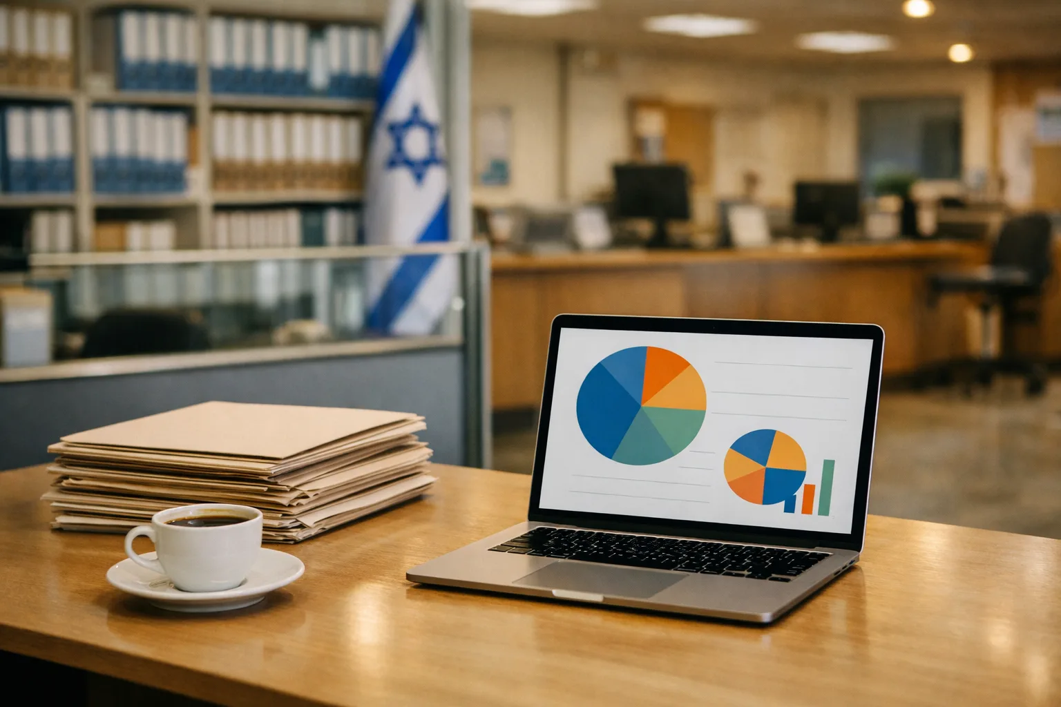 משרד מכס עם מערכת תיוק מסודרת