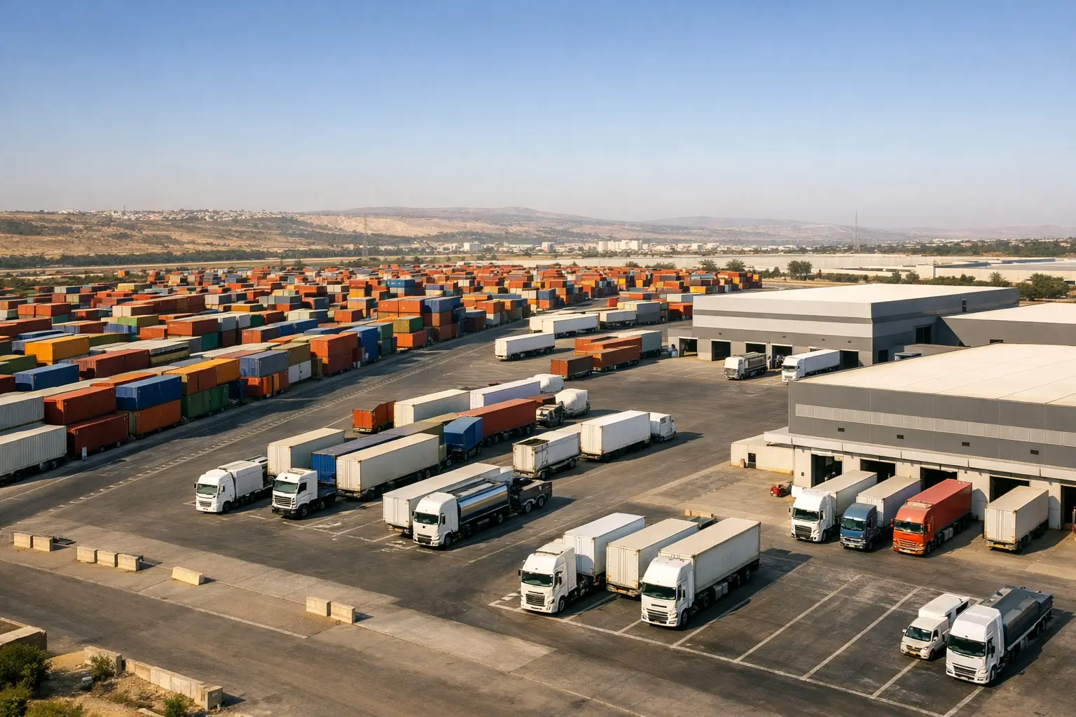 מסוף מכולות יבשתי מודרני